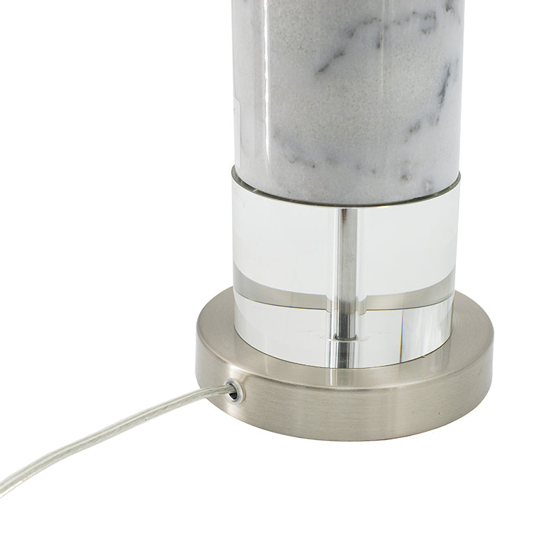 White Marble Table Lamp For Modern Homes Ambient Lighting