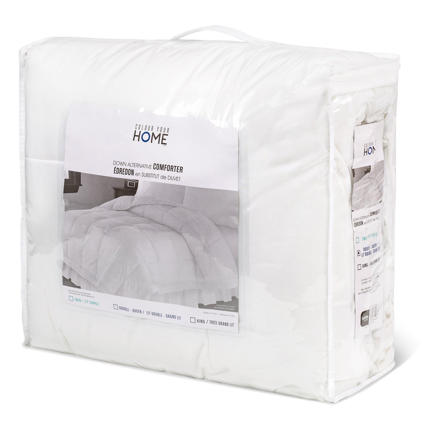 Our King Size Down Alternative Comforter Set White 102X86