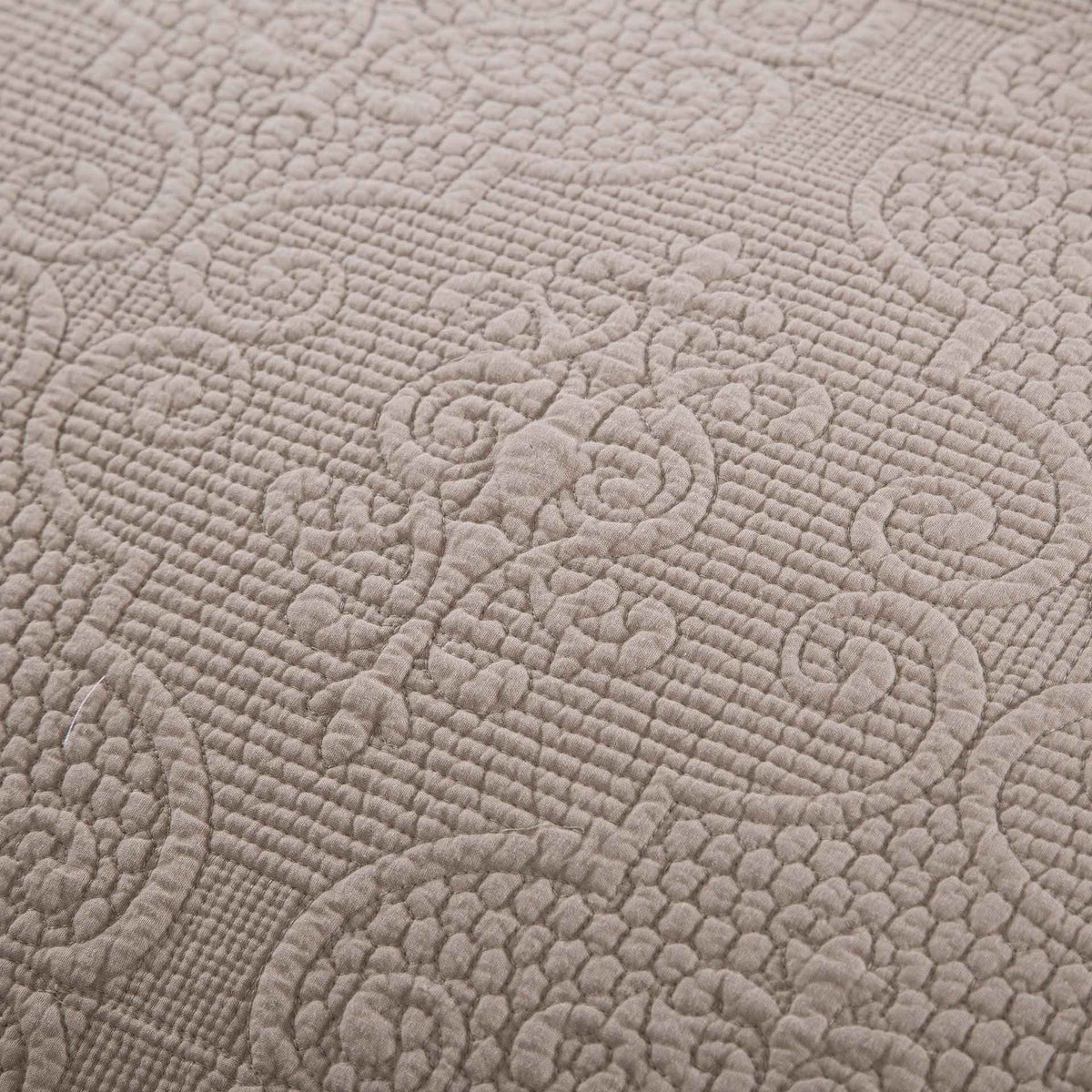 Sandy Beige Floral Cushion Covers - 2 Piece Set for Elegant Living Spaces