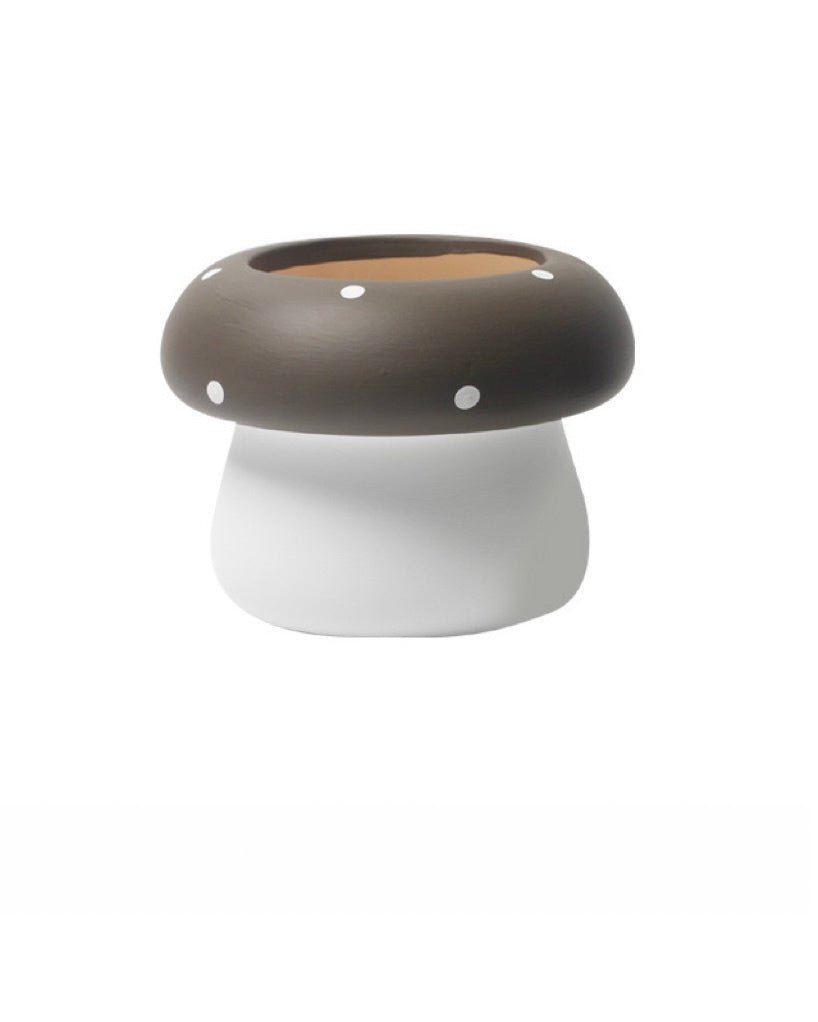 Whimsical Handmade Ceramic Mushroom Planters for Decor