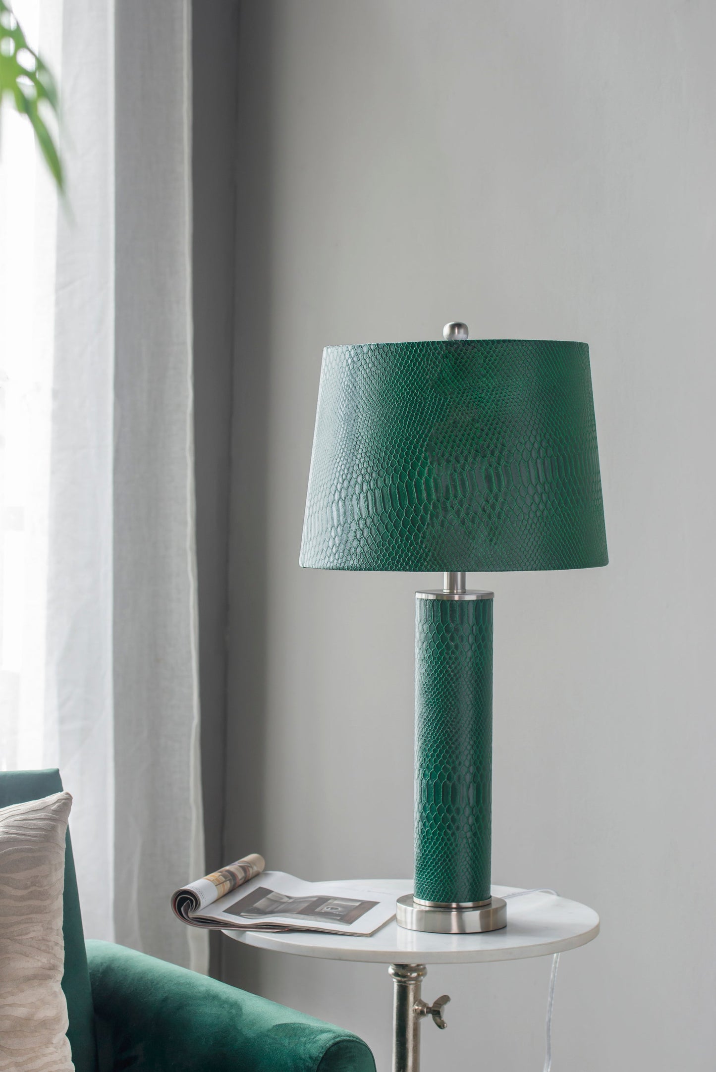 Green Iron Table Lamp For Living Room Elegant Modern Decor
