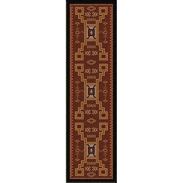 Escalante Storm Catcher Southwestern geometric area rug.
