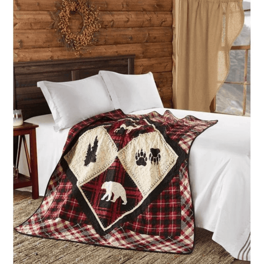 Campfire Lodge Diamond Blanket