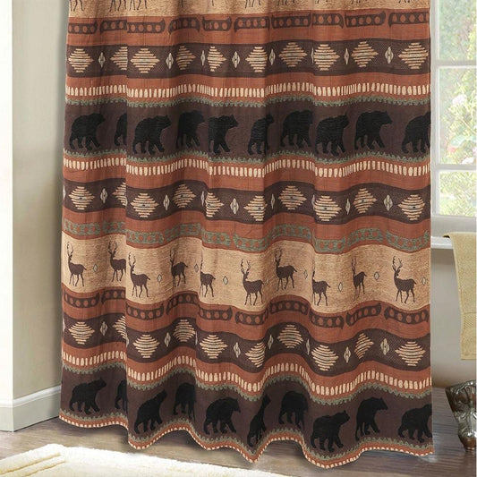 Autumn Trails Wildlife Shower Curtain For Nature Lovers