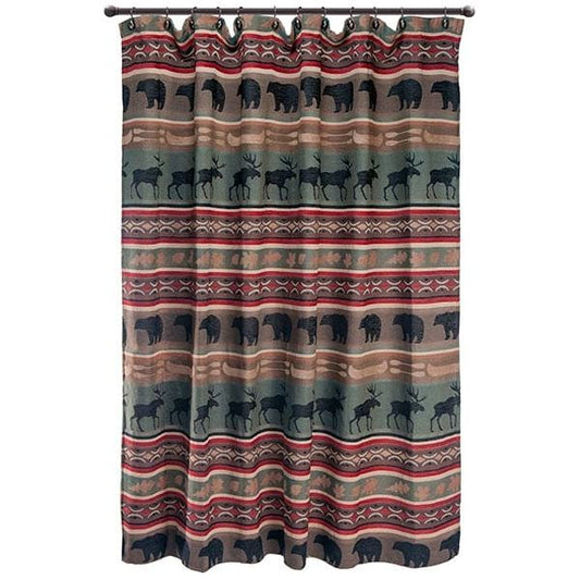 Camp Big Bear Rustic Shower Curtain Cabin Lovers Woodland