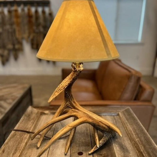 Rustic Whitetail Antler Table Lamps