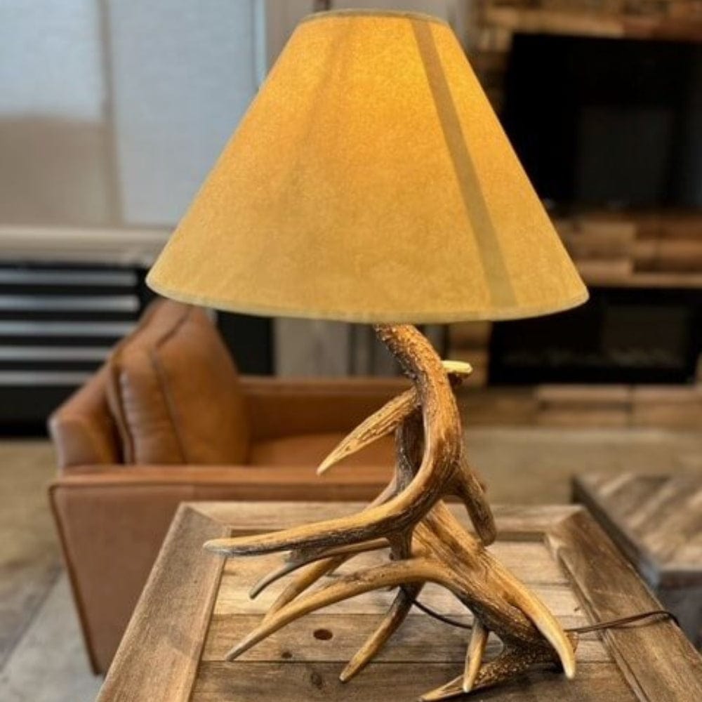 Rustic Whitetail Antler Table Lamps