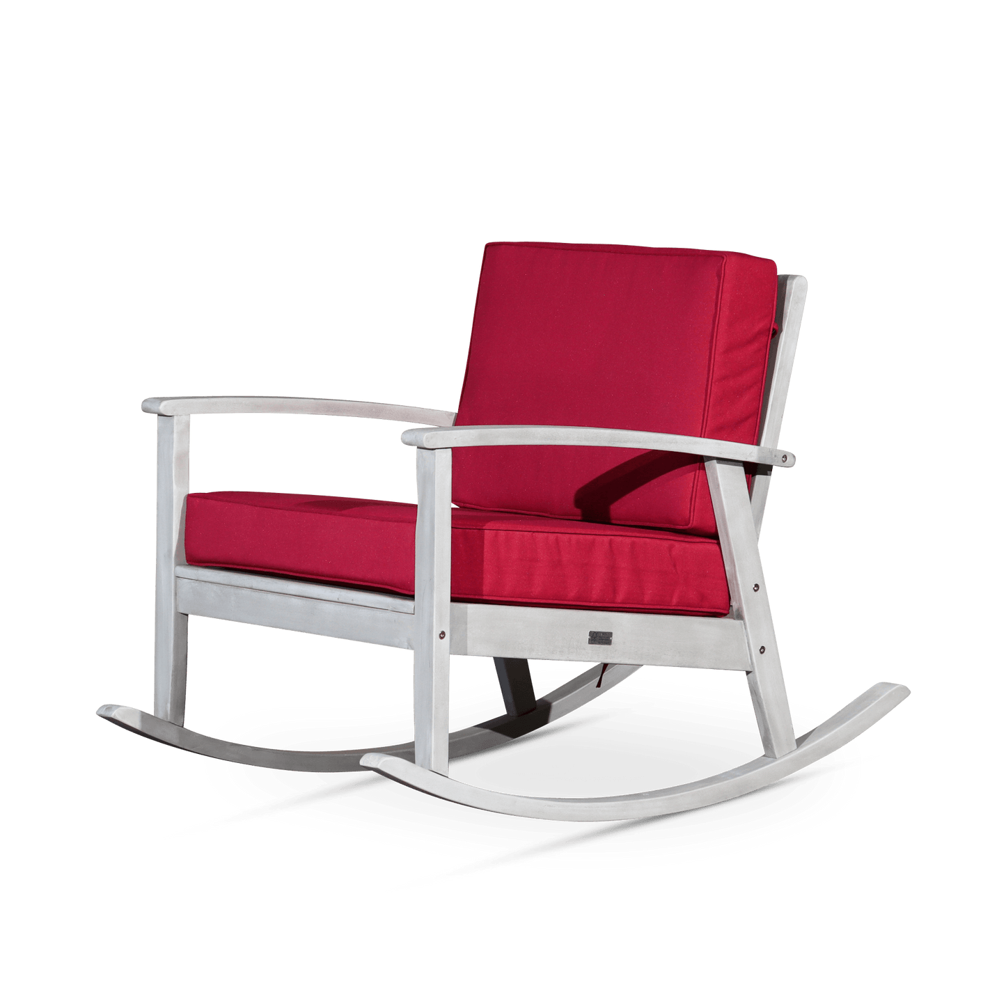 Longs Peak Eucalyptus Outdoor Oversized Rocking Chair with Cushions