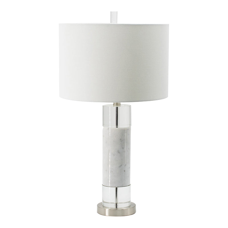 White Marble Table Lamp For Modern Homes Ambient Lighting
