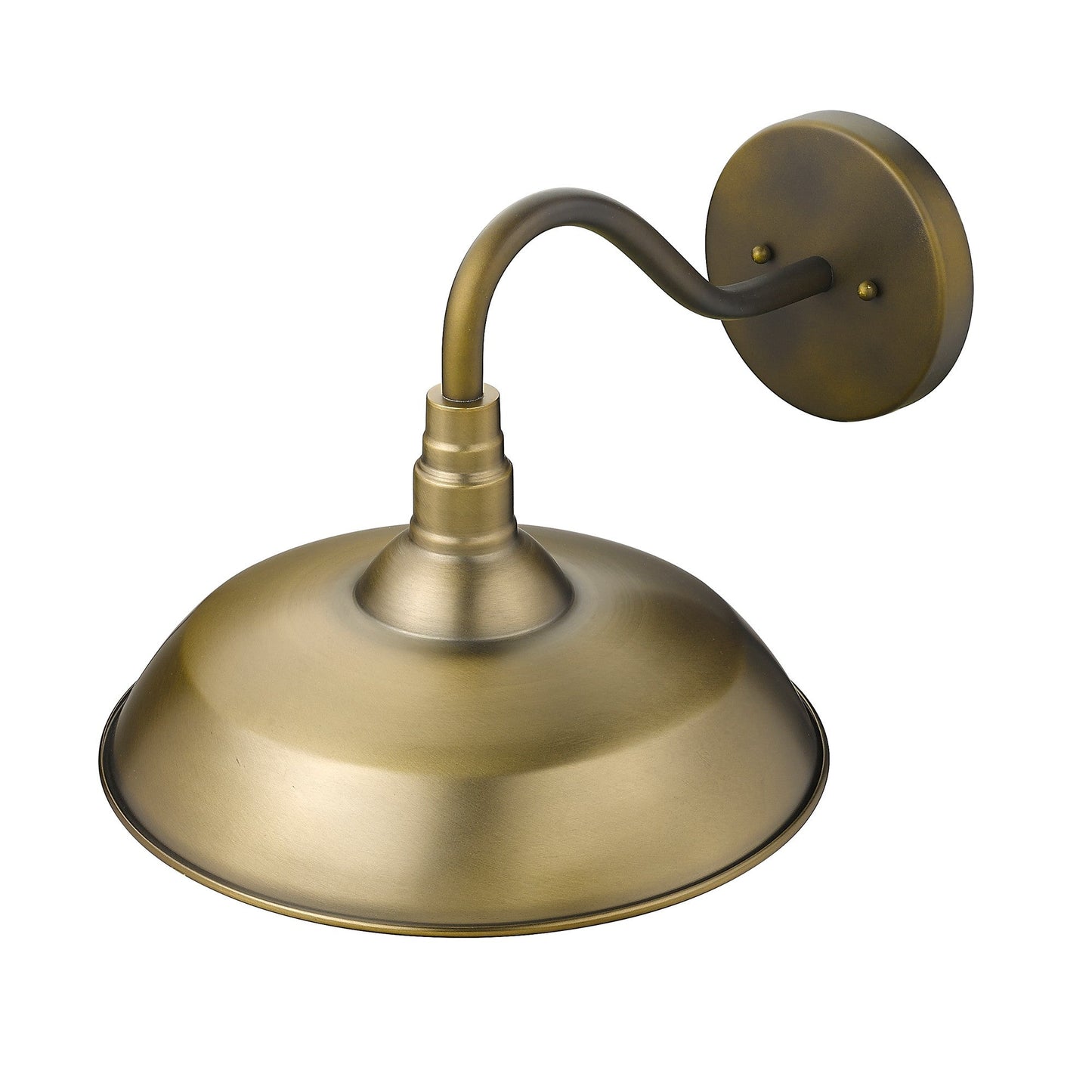 Burry Rustic Elegance Single Bulb Wall Sconce in Antique Brass | 13.5"x14"