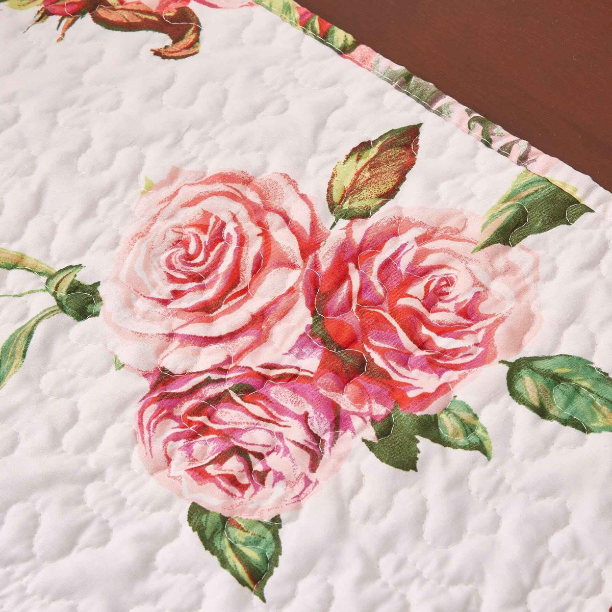 Elevate Your Dining Experience with Our Floral Quilted Table Runner