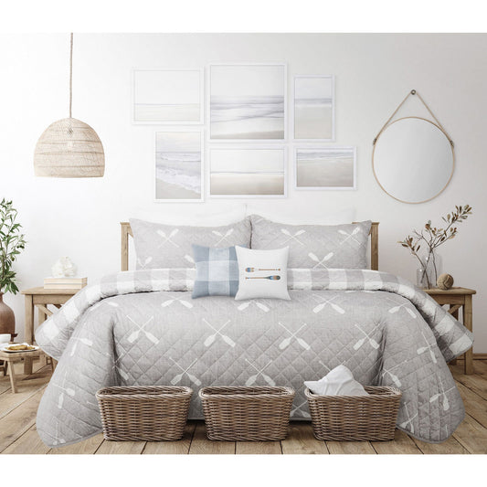 Our King Quilt Bedding Set 3 Piece Microfiber Comfort