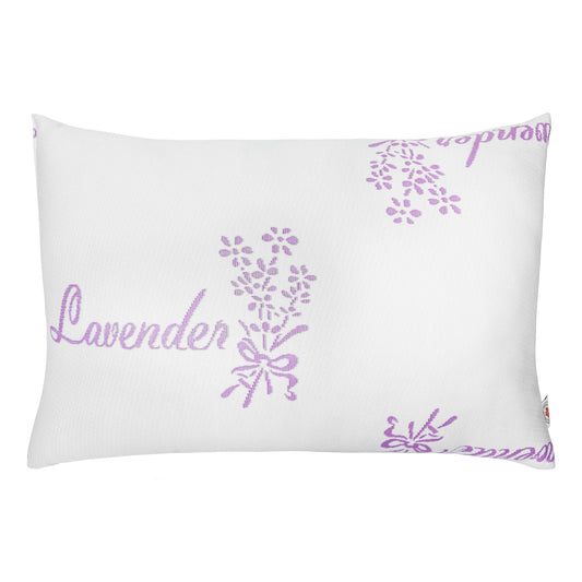 Knit Lavender Oil Infused Hotel Collection Queen Bed Pillow 20x30 For Sleepers