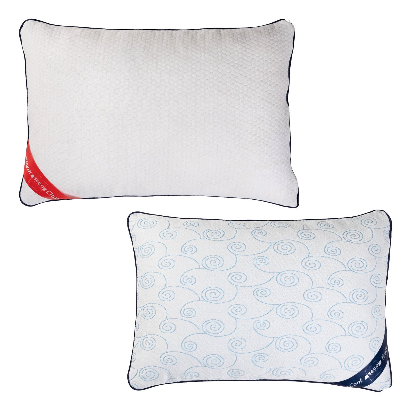 Cooling Matelasse Hotel Collection Queen Pillow 20x30 White for Back Sleepers