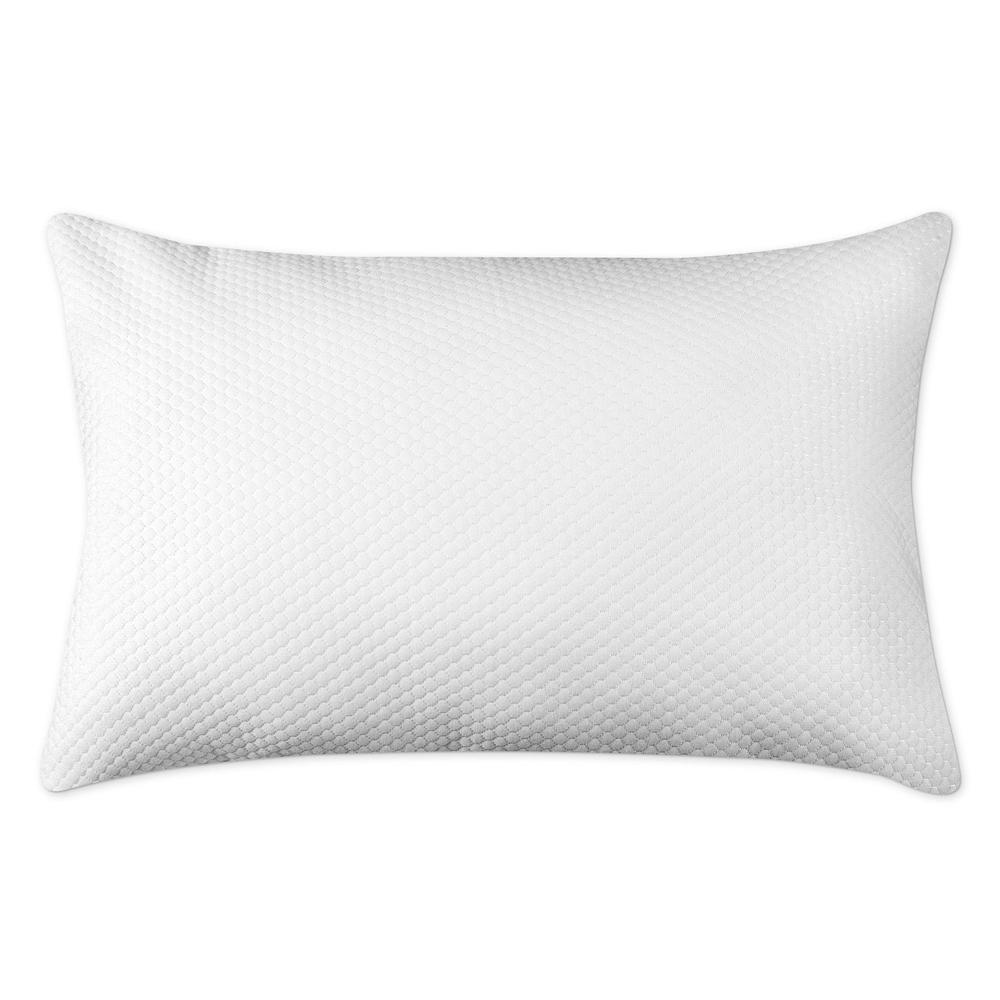 Knitted Antibacterial Cold And Hot Hotel Collection Queen Pillow 30x30 White