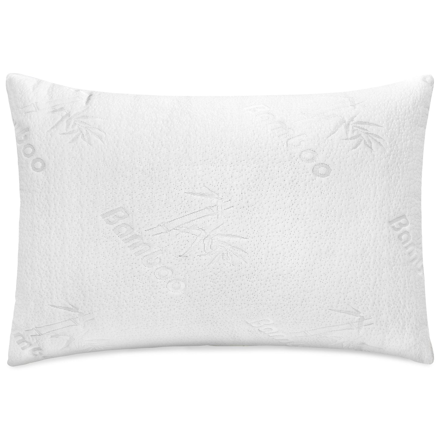 Bamboo Hotel Collection Queen Bed Pillow 20x30 Back Side and Stomach Sleepers