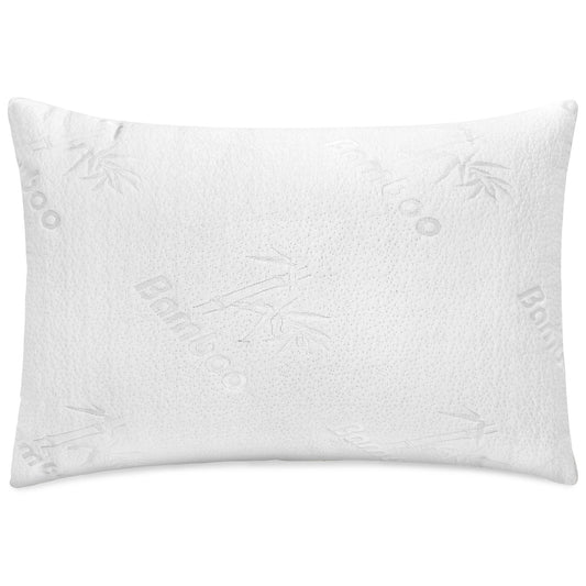Bamboo Hotel Collection Queen Bed Pillow 20x30 Back Side and Stomach Sleepers