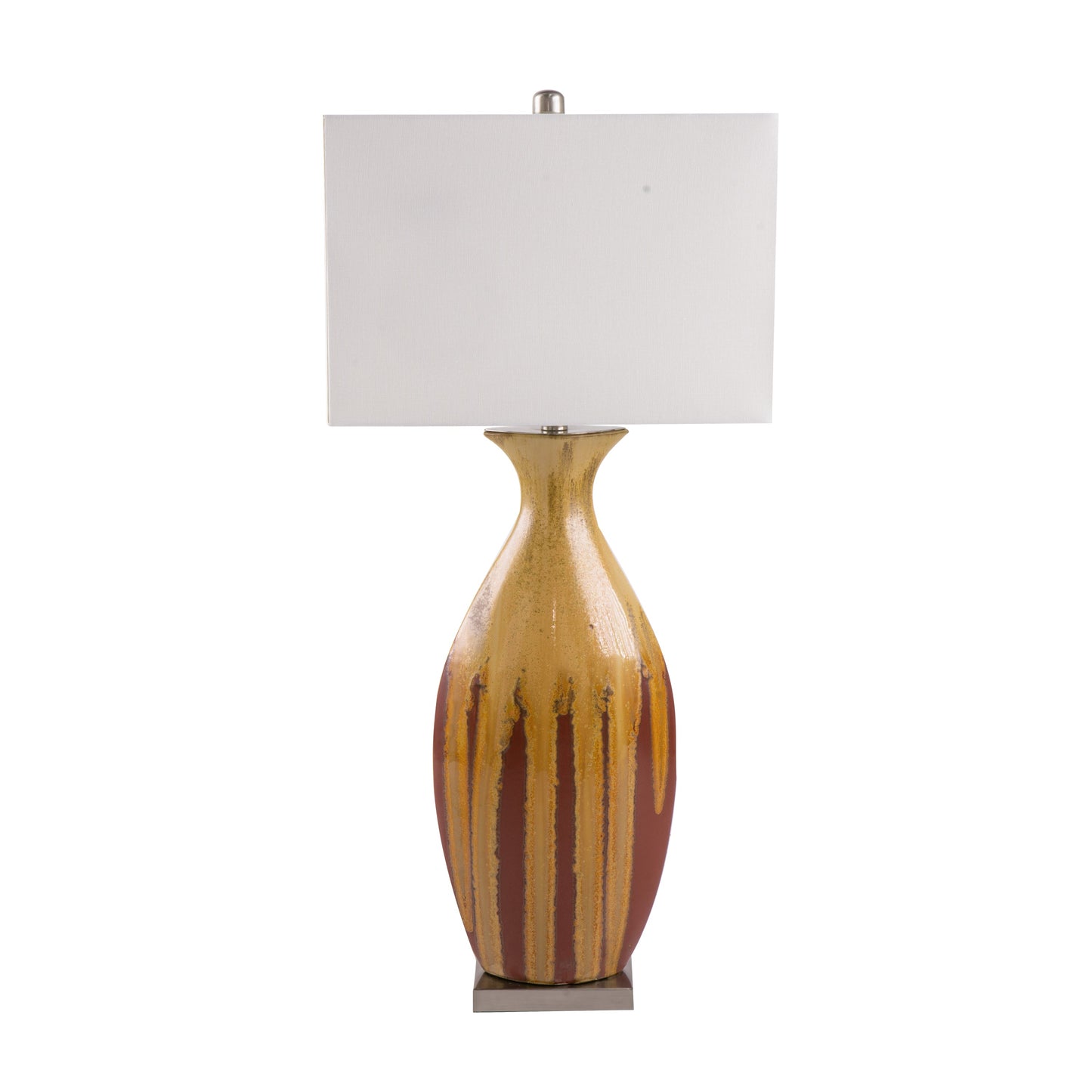 Ceramic Multicolor Table Lamp 36 Inch Tall Glow Living Room