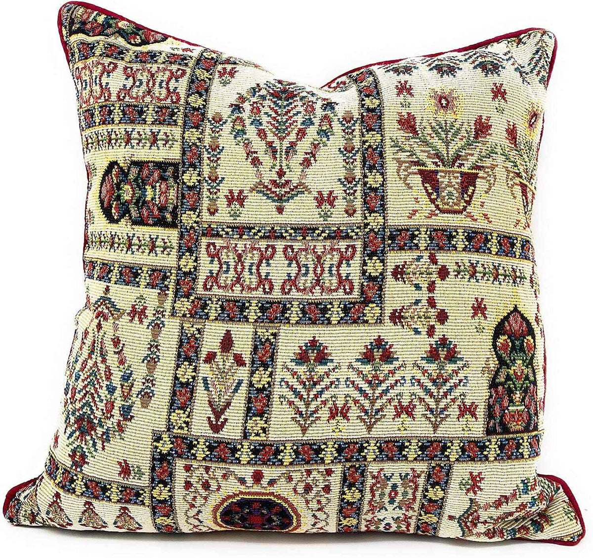 Elevate Your Dining Experience with the Mughal Floral Table Tapestry Set – 8-Piece Ensemble