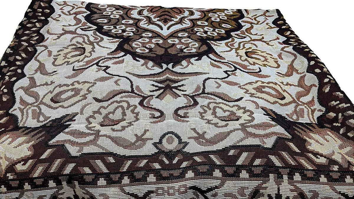 Elegant Tapestry Throw Blanket: Transform Your Space with Golden Persian Floral Design