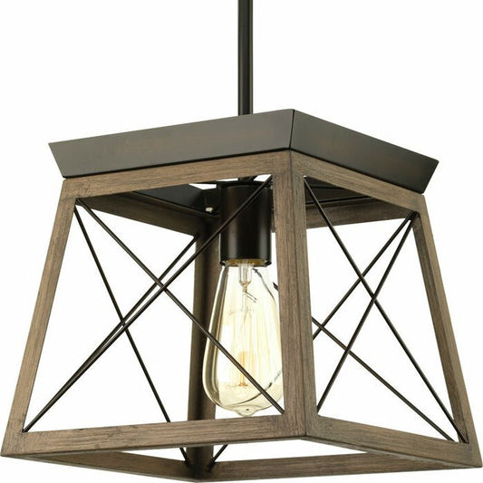 Rustic Antique Bronze Dimmable Geometric Lantern Chandelier Light