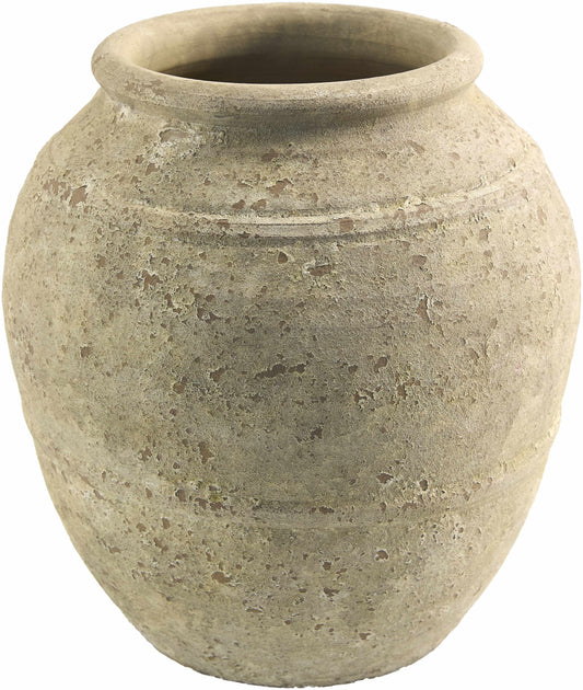 Rust Ceramic Barakaldo Vase for Outdoor Transitional and Bohemian Styles