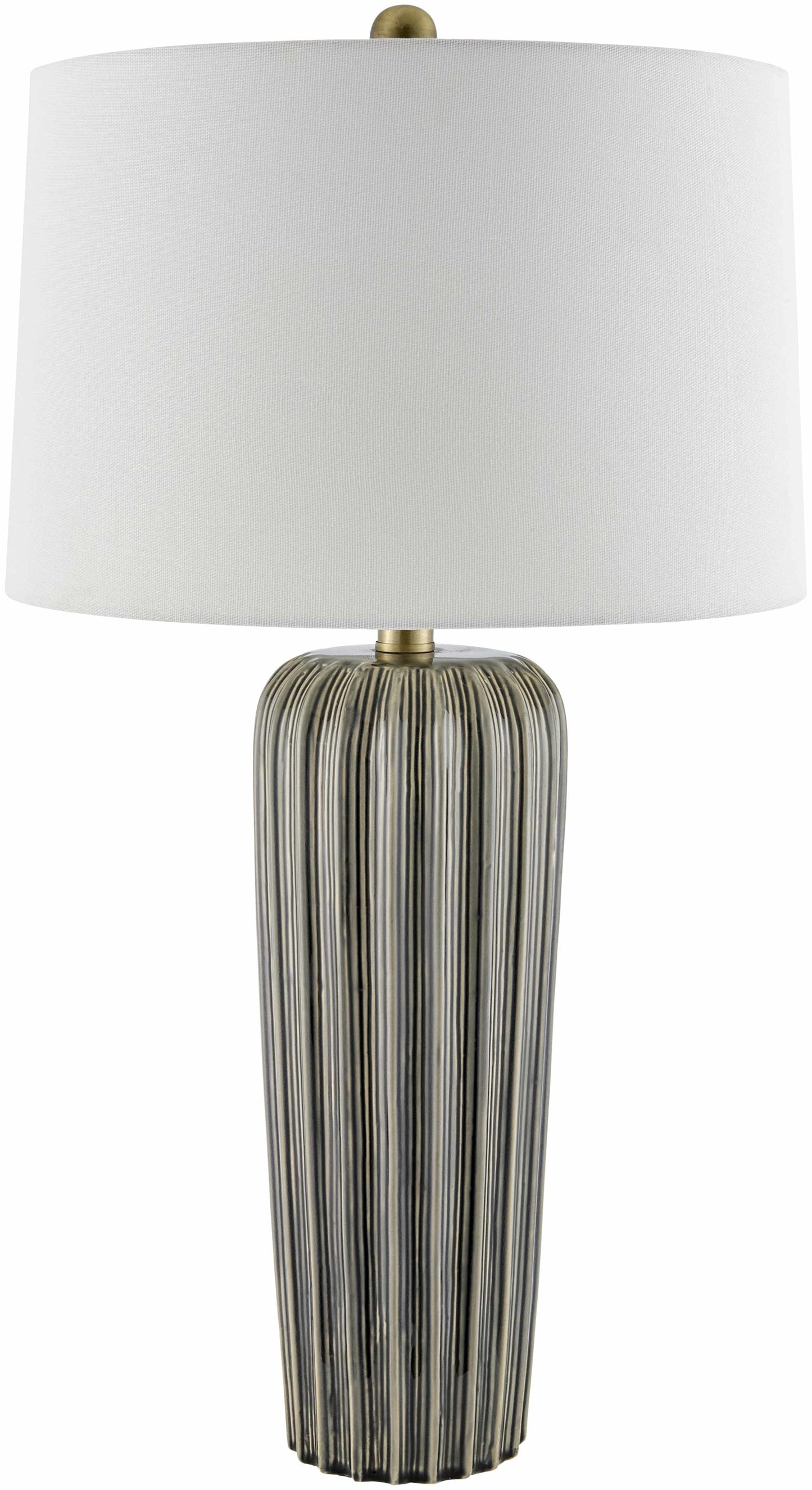 Traditional Crailsheim Ceramic Table Lamp with Linen Shade