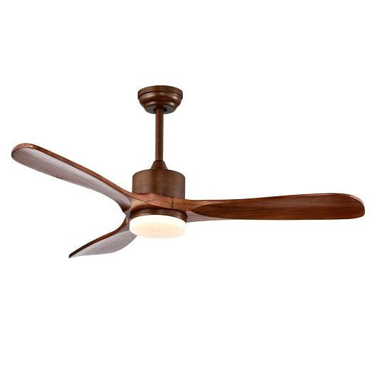 52 Inch Reversible Ceiling Fan with LED Light for Summer and Winter - Silver