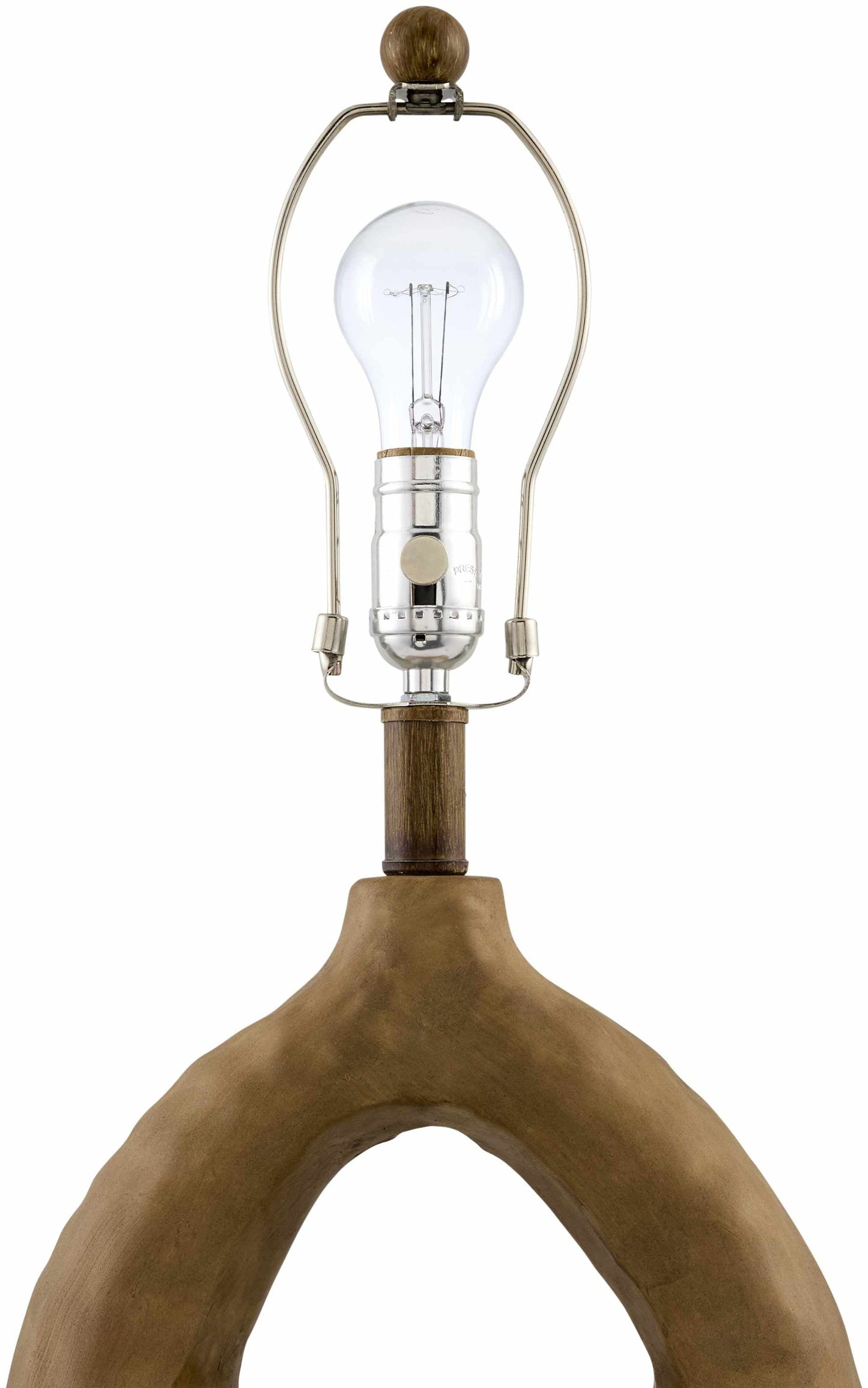 Fillinges Dark Red Ceramic Table Lamp With Linen Shade