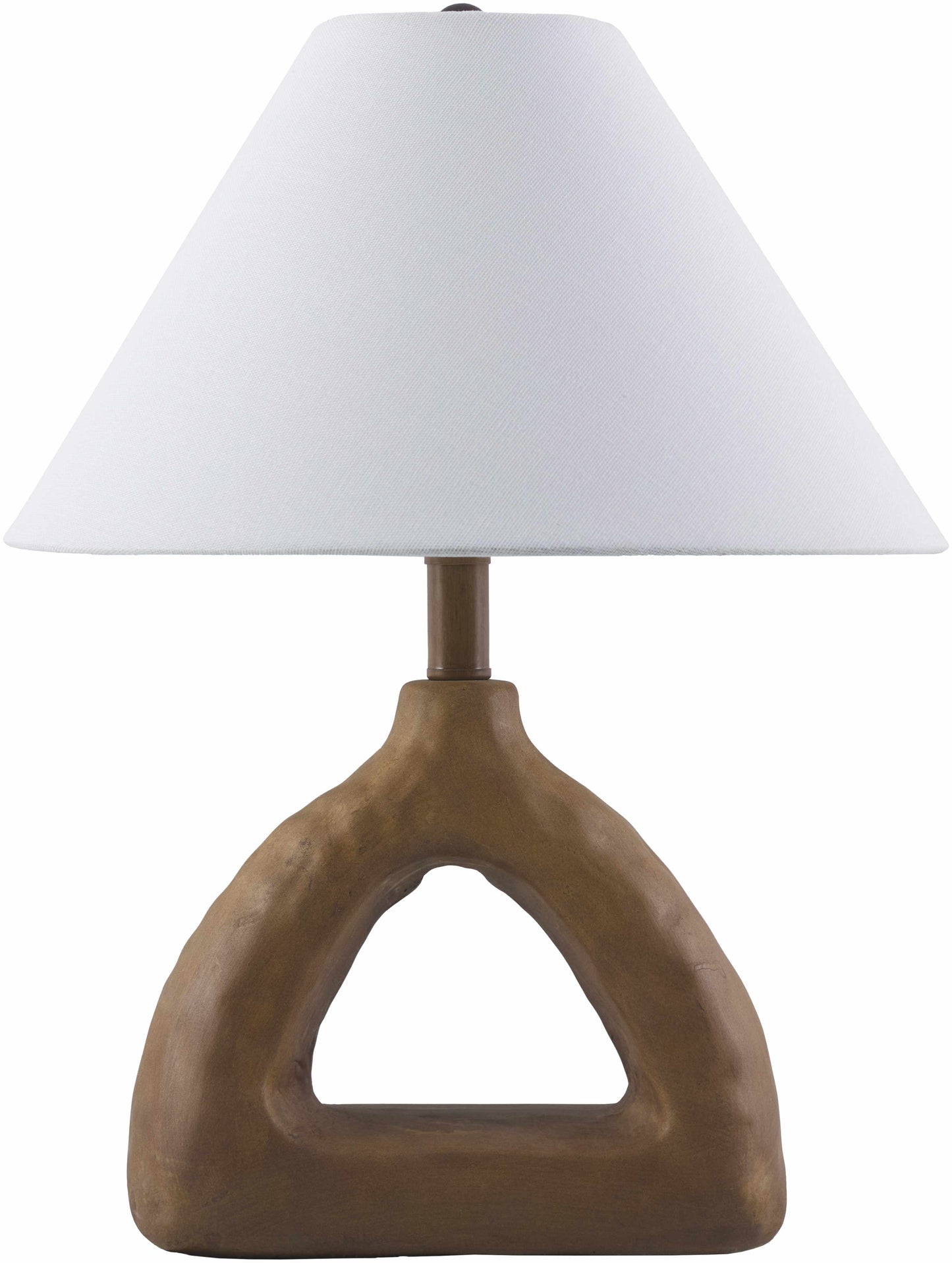 Fillinges Dark Red Ceramic Table Lamp With Linen Shade