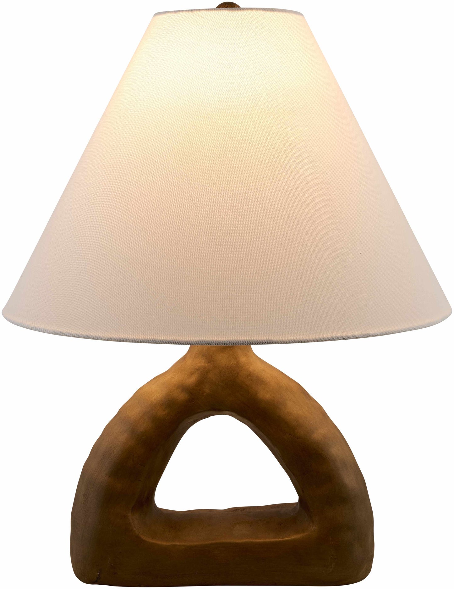 Fillinges Dark Red Ceramic Table Lamp With Linen Shade