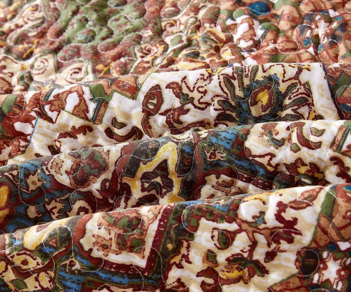 Rustic Moroccan Floral Bedspread: Elevate Your Bedroom with Earthy Elegance