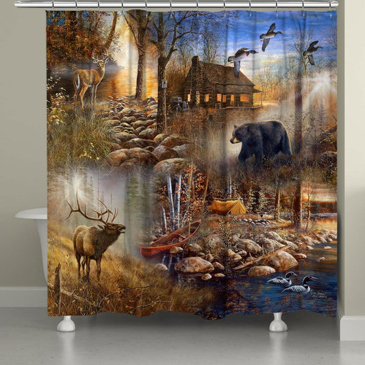 Nature's Serenity Shower Curtain