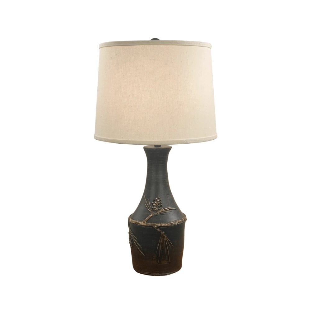 Nature-Inspired Pinecone Table Lamp