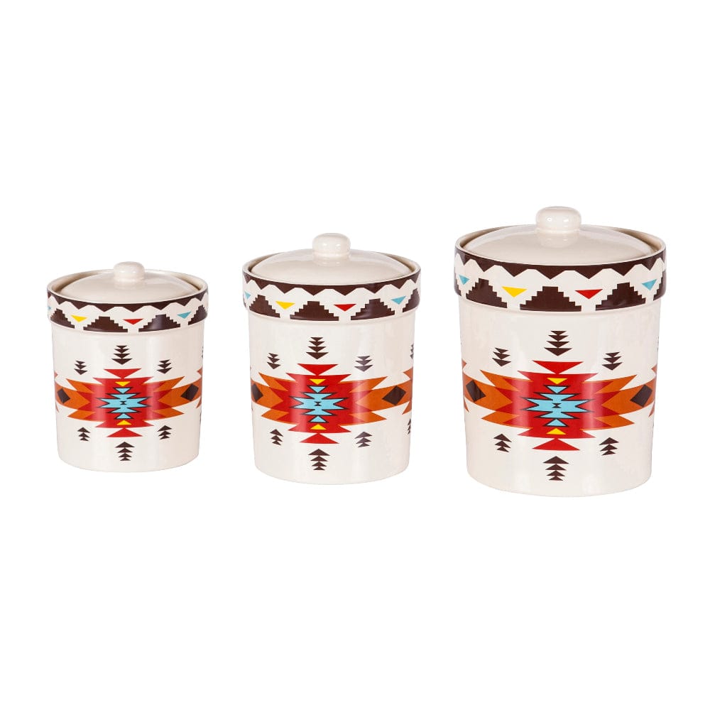 Santa Fe Sun Canister Set Colorful Southwestern Design