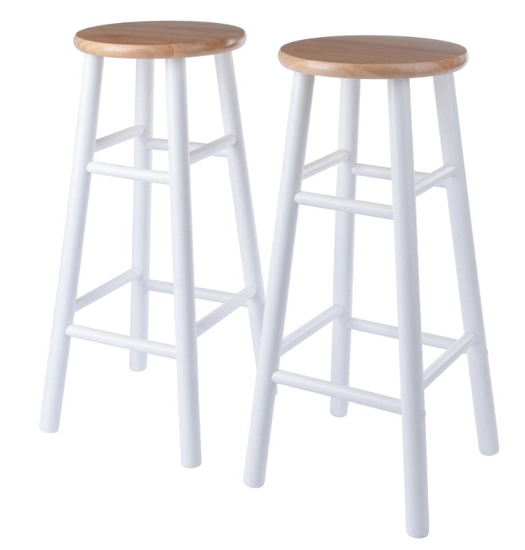 Set of 2 Winsome Wood Element Bar Stools in Multiple Finishes