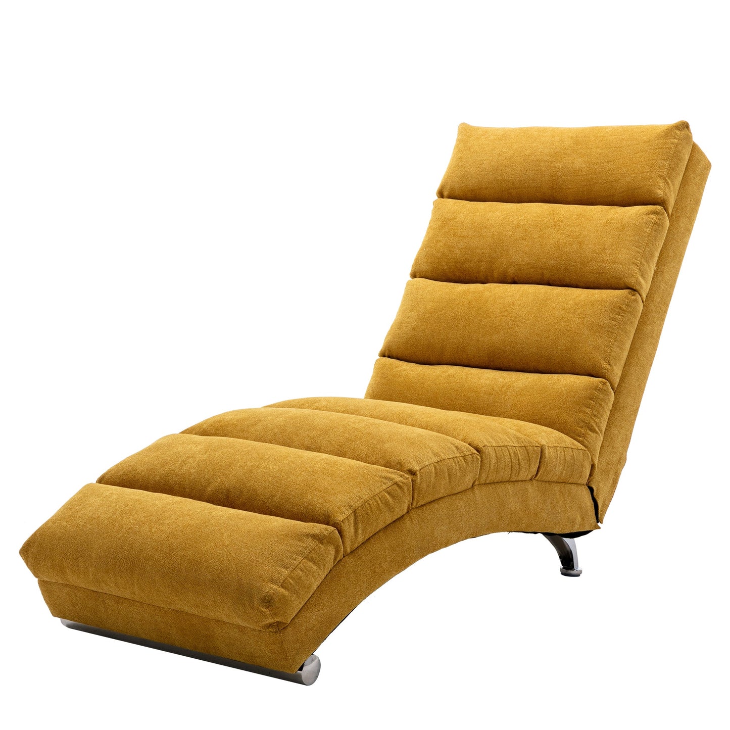 Modern Massage Chaise Lounge with Curved Backrest and Storage Pocket