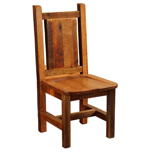 Reclaimed Red Oak Traditional Dining Chair