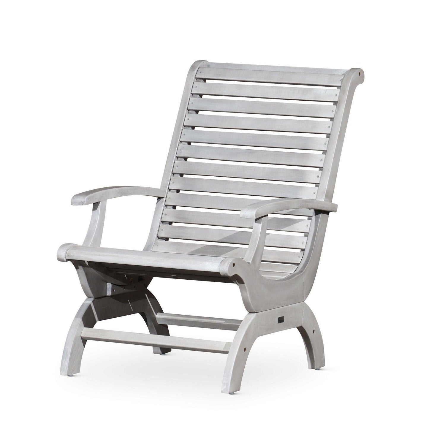 Eucalyptus Sleigh-Style Outdoor Relaxation Chair