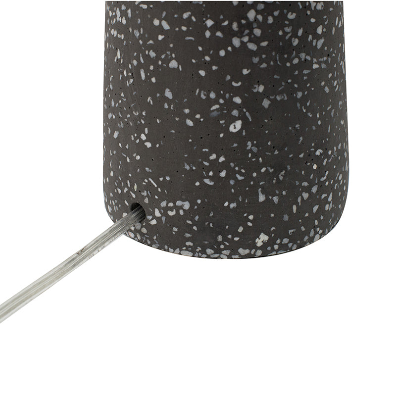Stone Speckled Cone Table Lamp for Bedroom Nightstand