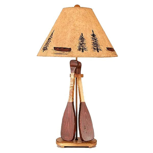 Wilderness Canoe Paddle Table Lamp