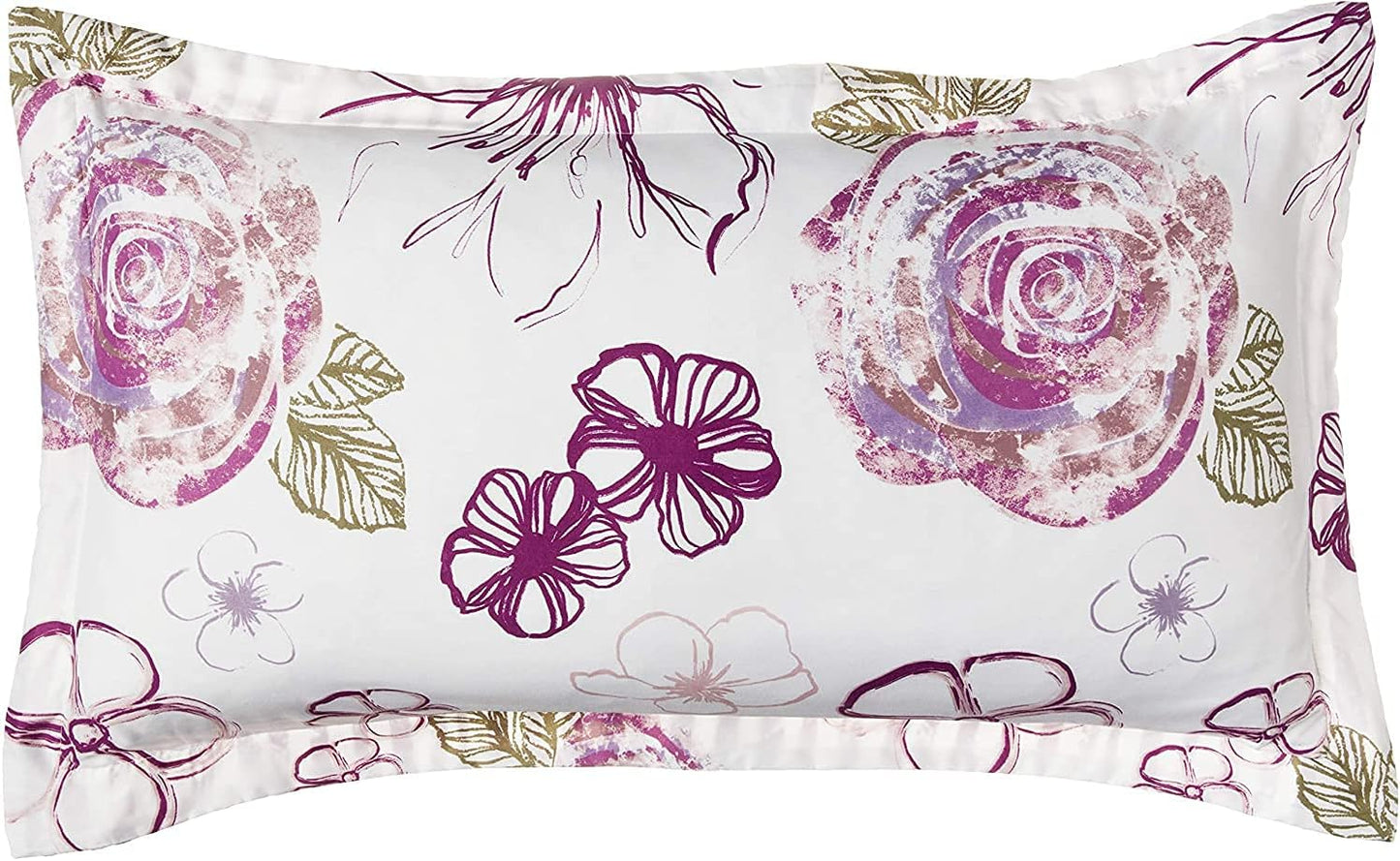 Angelica Queen Purple Comforter Set 7 Piece