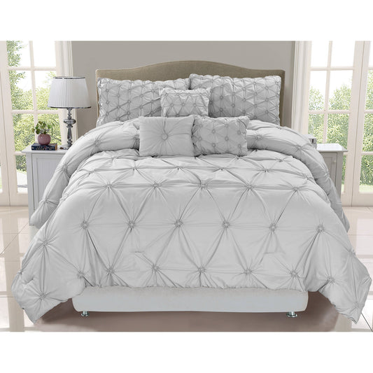 Chateau Grey King 7 Piece Comforter Set DecoElegance