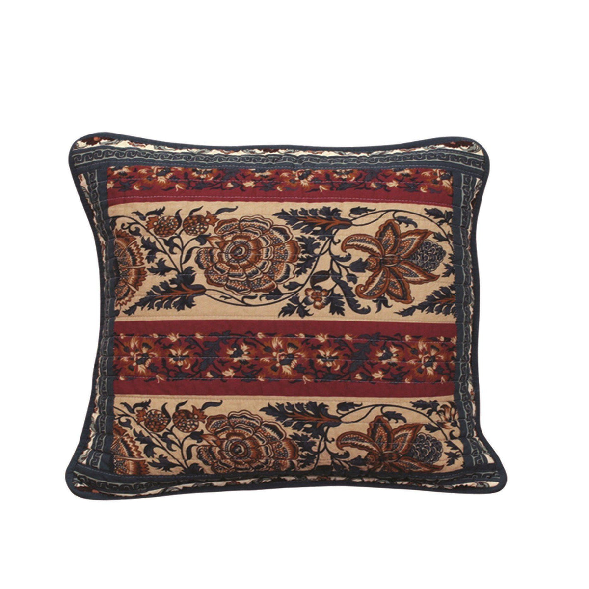 Two 18-inch dark elegance bohemian cushion covers, textured with intricate patterns.
