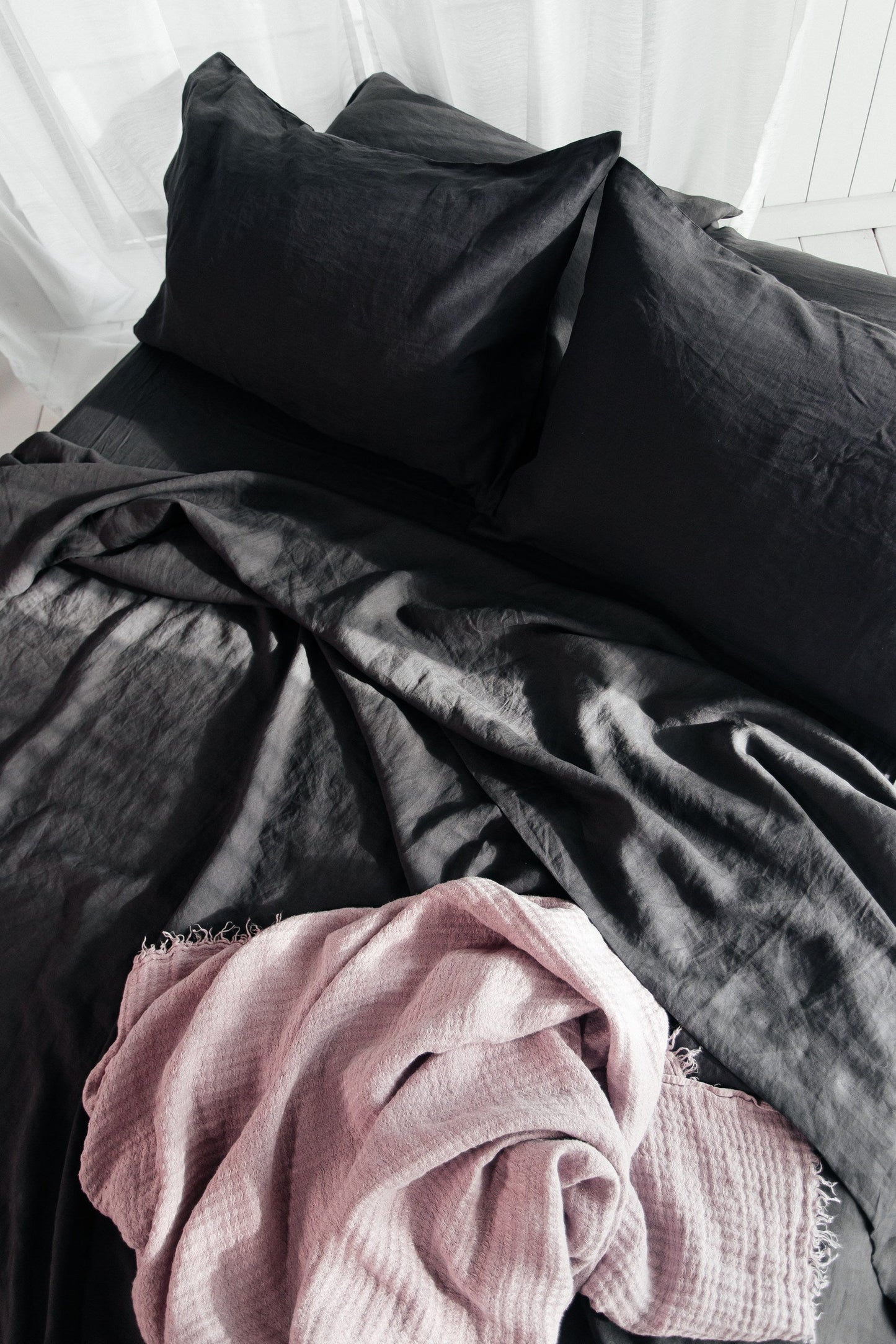 Trieste Linen Sheet Set 100% Linen Stonewashed For Cool Comfort