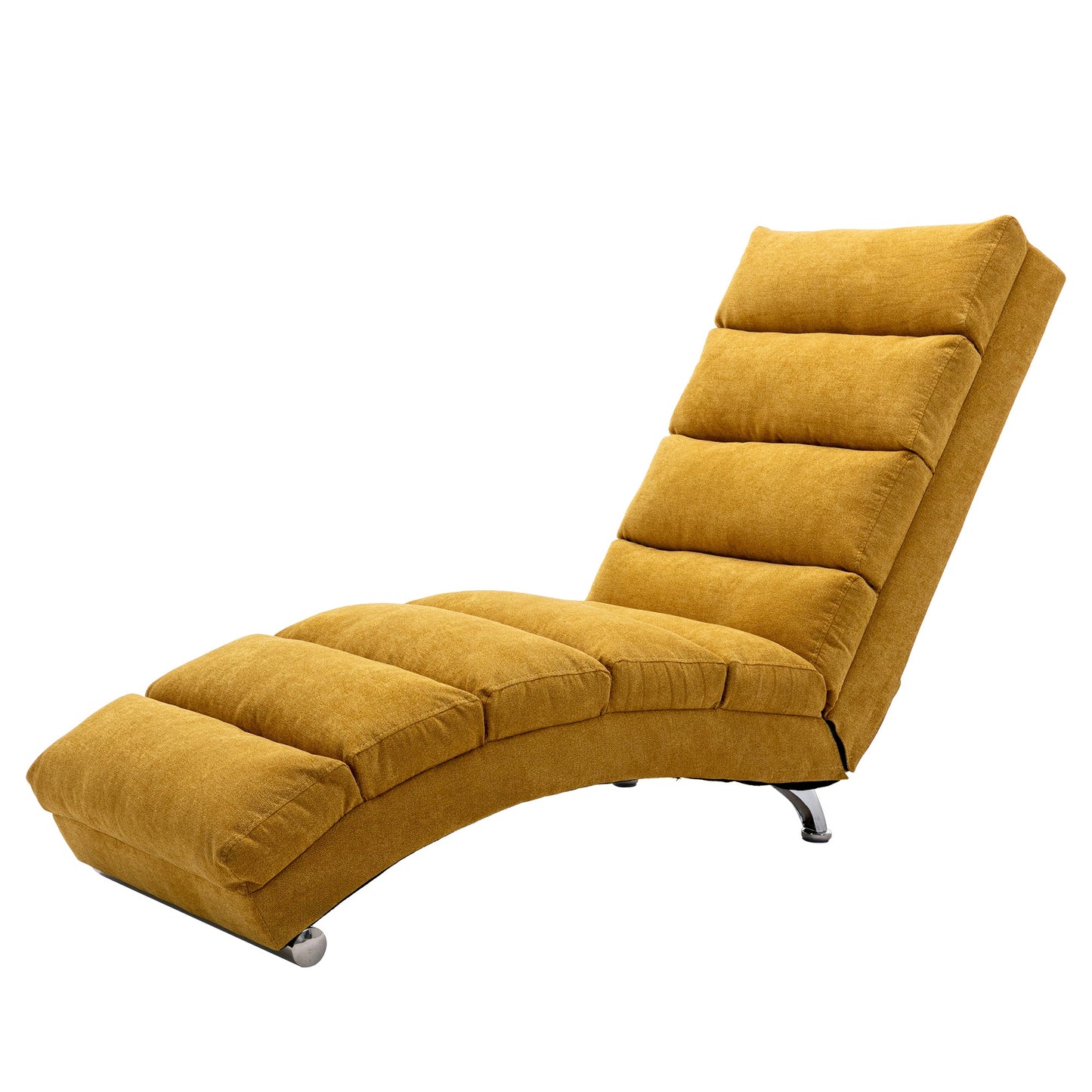 Modern Massage Chaise Lounge with Curved Backrest and Storage Pocket