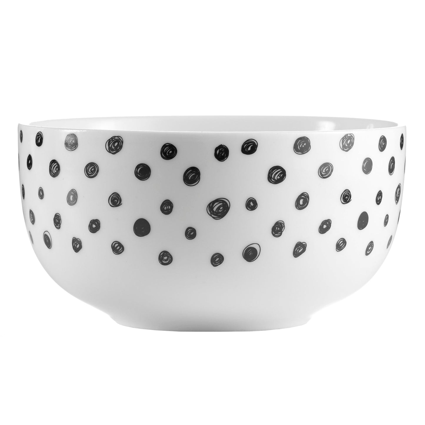 Dinnerware Set 12 Piece Black and White Service for 4