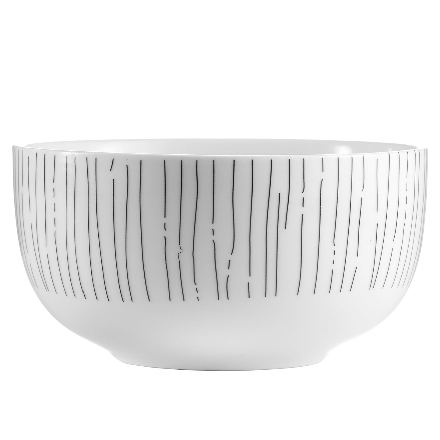 Dinnerware Set 12 Piece Black and White Service for 4