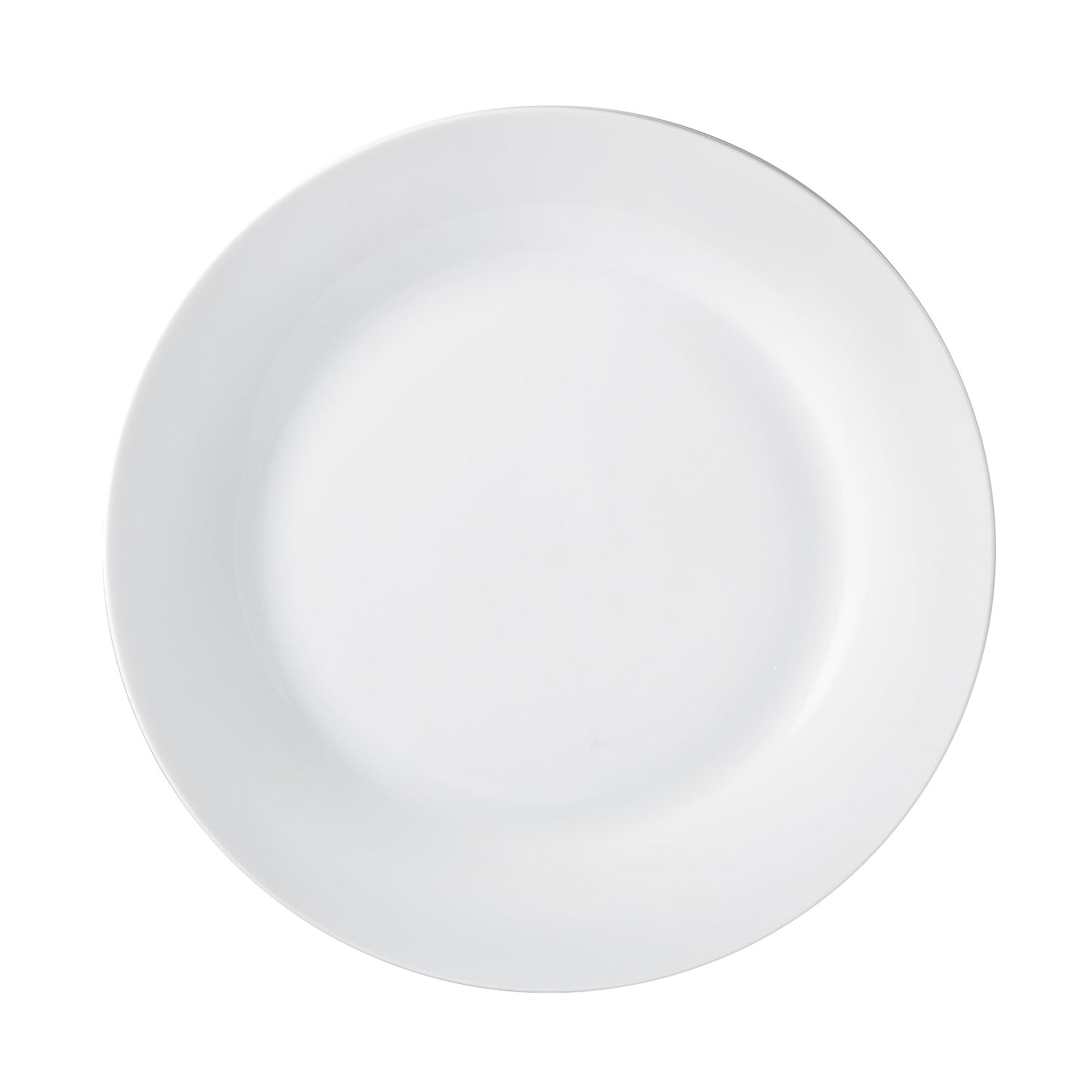 Plain White 12 Piece Dinnerware Set Round Rim Service For Four