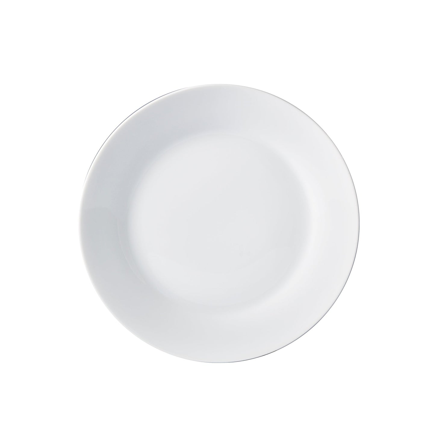 Plain White 12 Piece Dinnerware Set Round Rim Service For Four